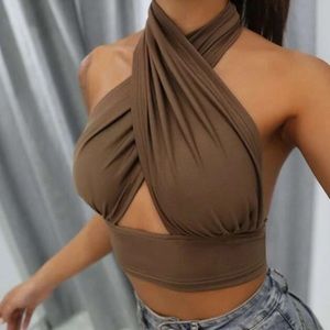 Cross Halter Top
